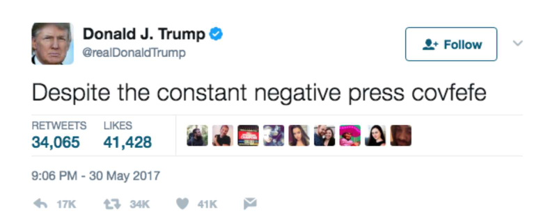 Screenshot: @realDonaldTrump/Twitter